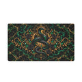 Emerald Serpent Stitched-Edge Desk Mat