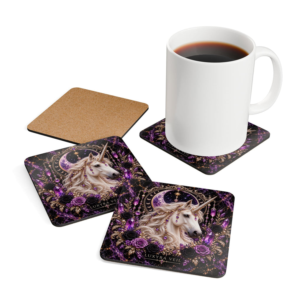 Celestial Unicorn Cork Coaster Set