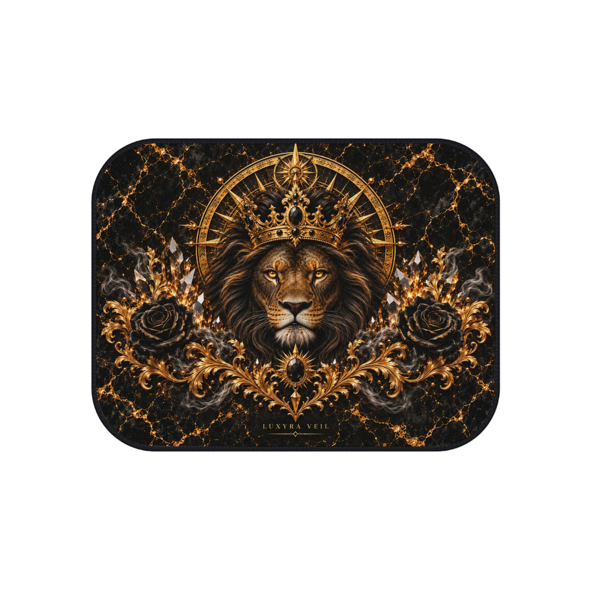 Crowned Lion Car Floor Mats – Set of 4