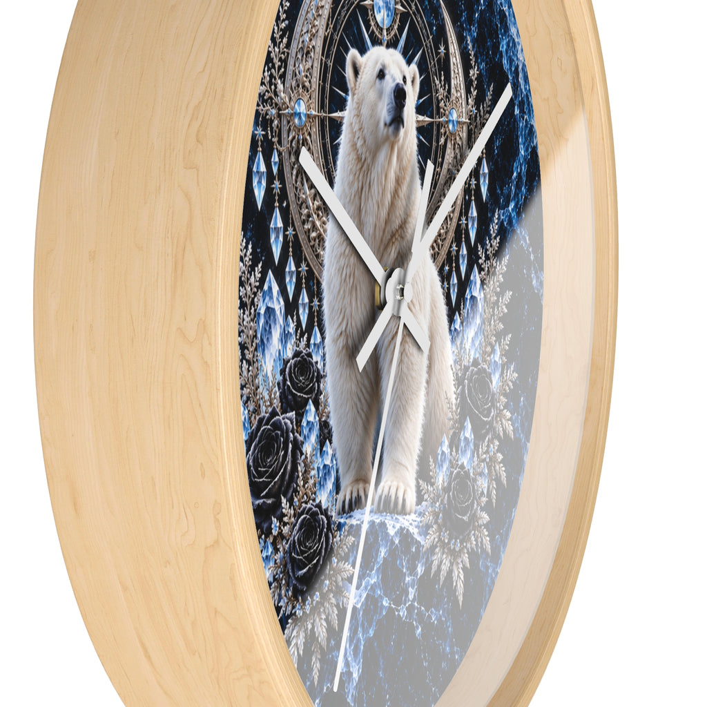 Arctic Polar Bear Wall Clock