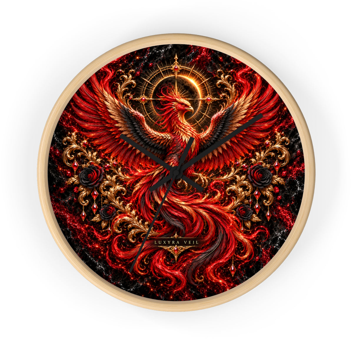 Phoenix Rising Wall Clock