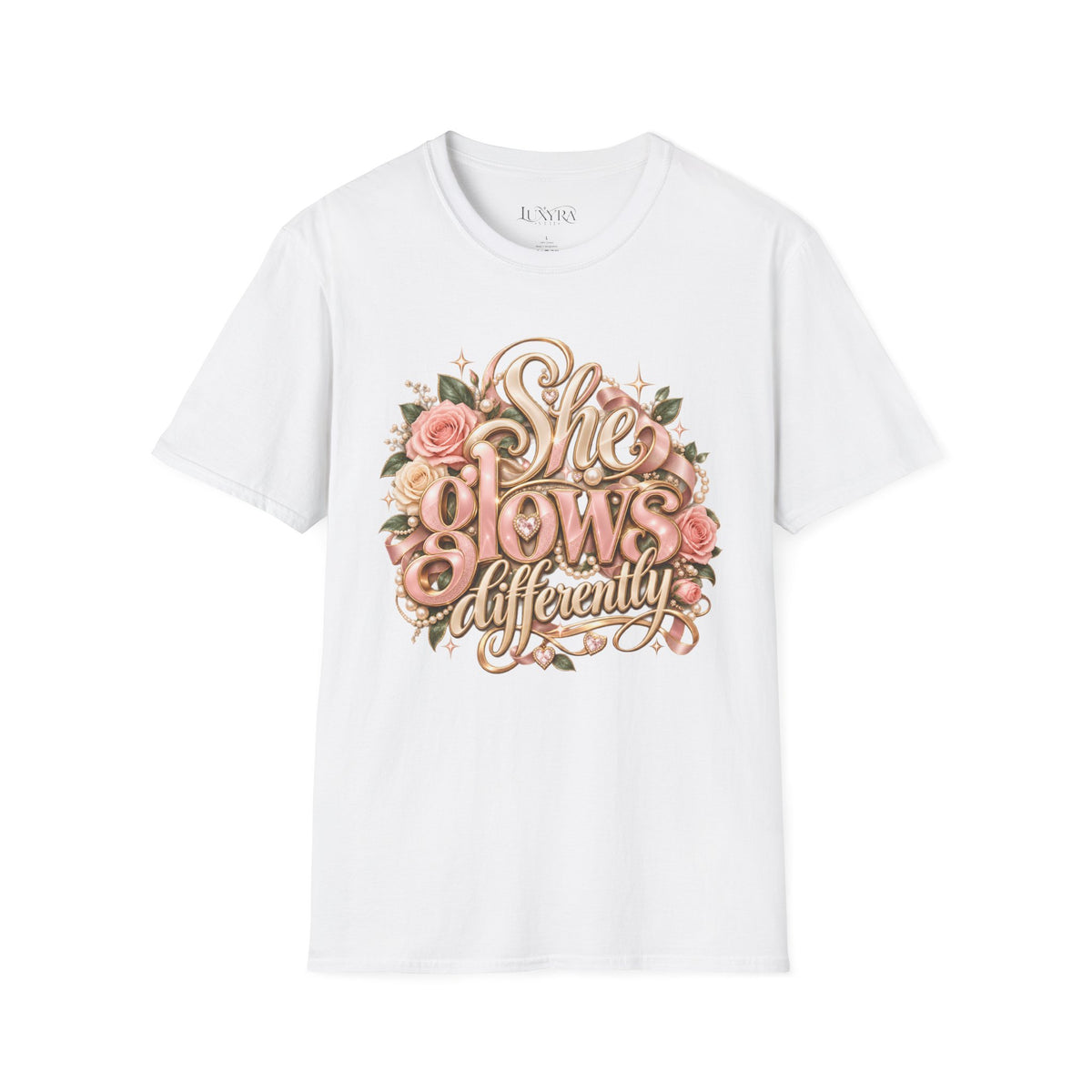 She Glows Differently Rose Tee