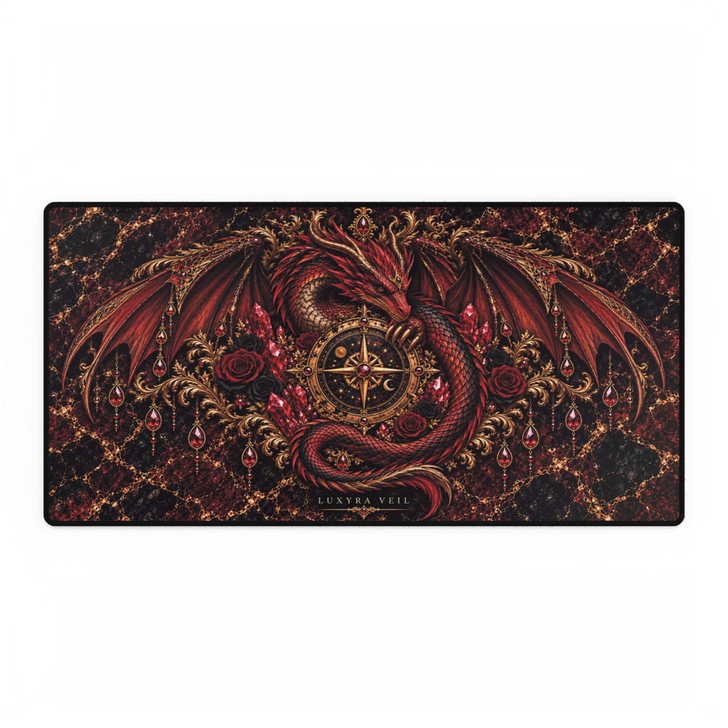 Crimson Dragon Desk Mat