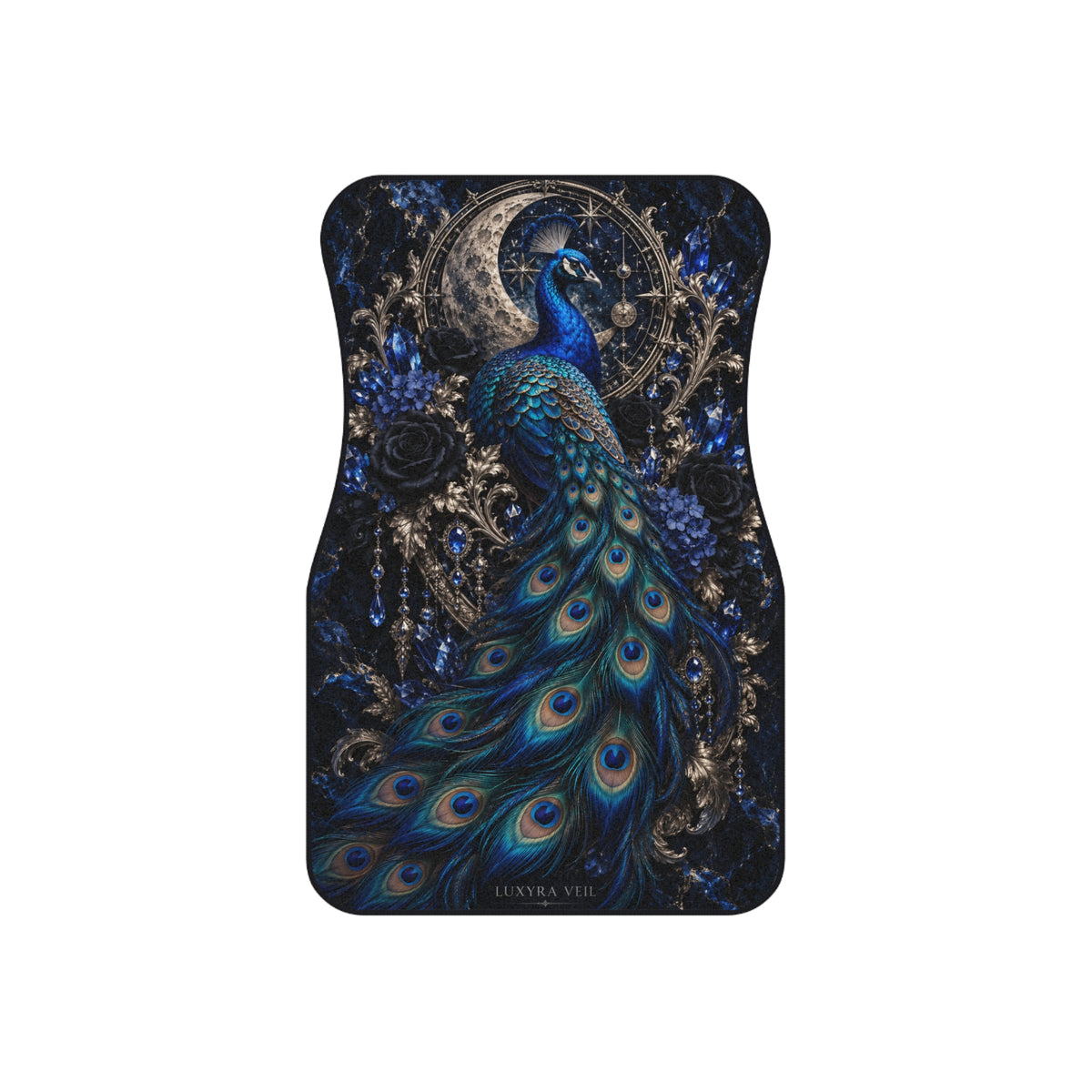 Sapphire Peacock Car Floor Mats – Set of 4