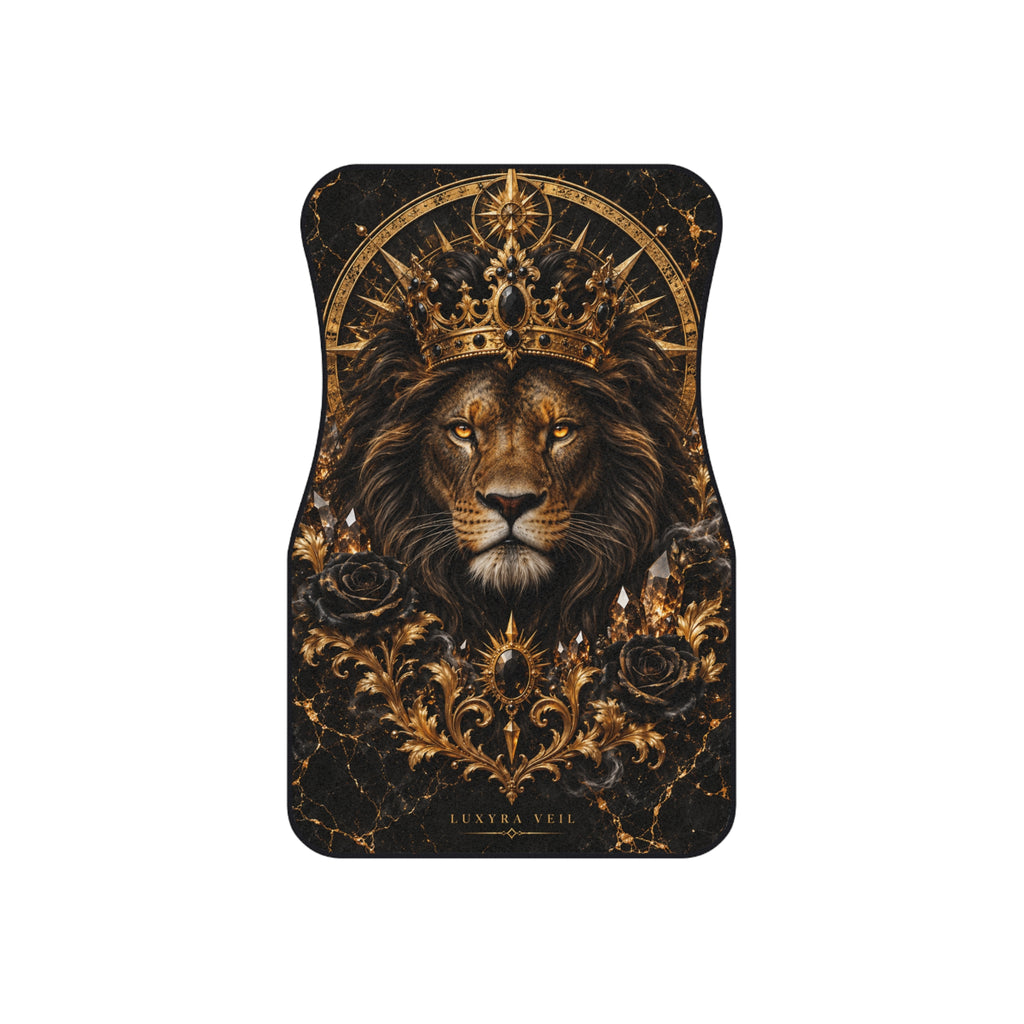 Crowned Lion Car Floor Mats – Set of 4
