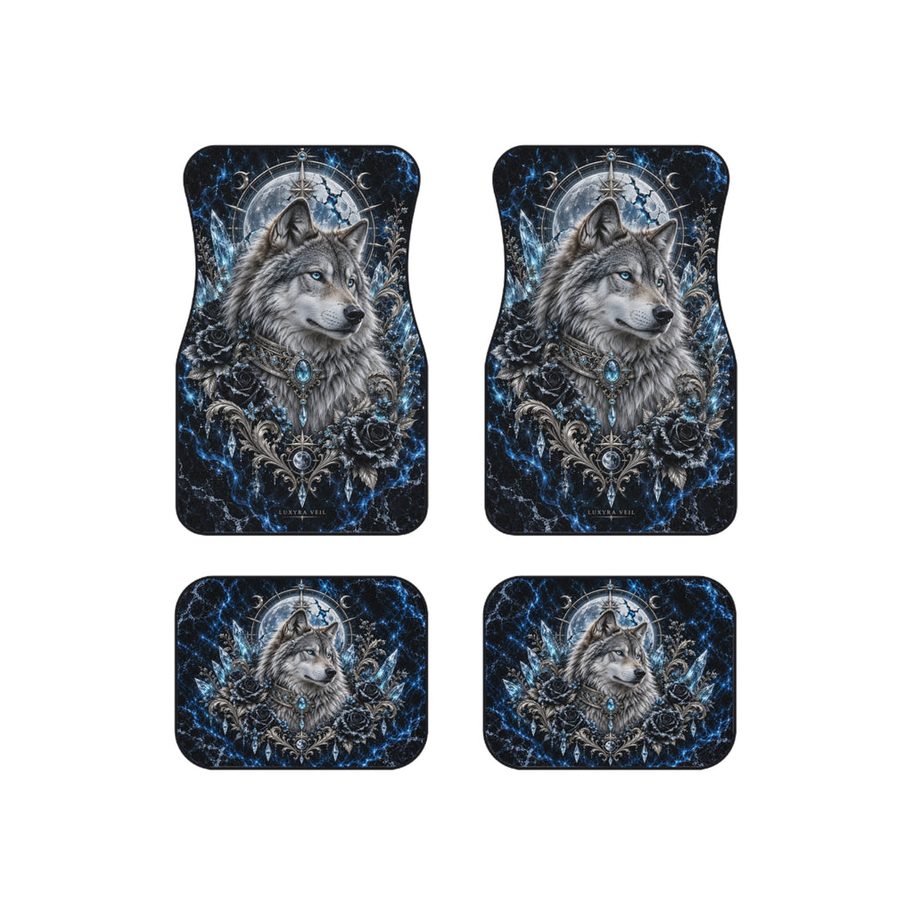 Frost Wolf Car Floor Mats – Set of 4