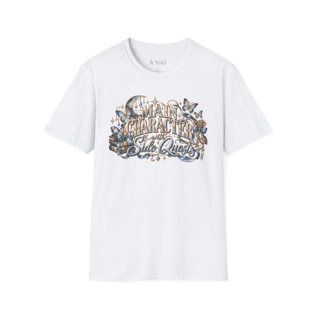 Main Character with Side Quests Blue Tee