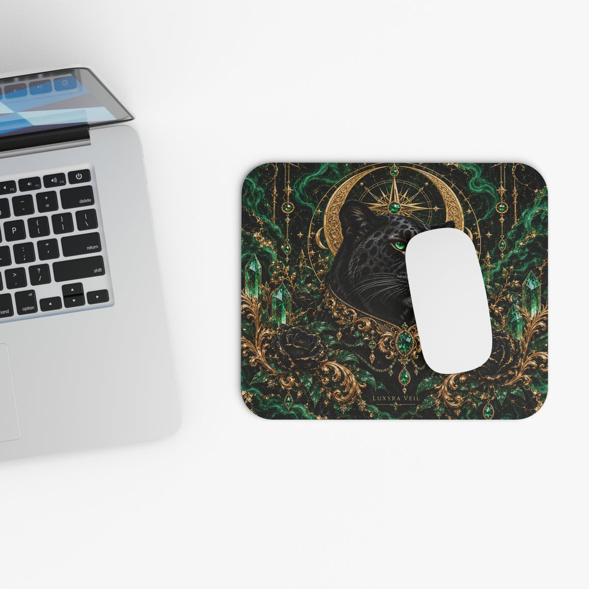 Emerald Panther Mouse Mat