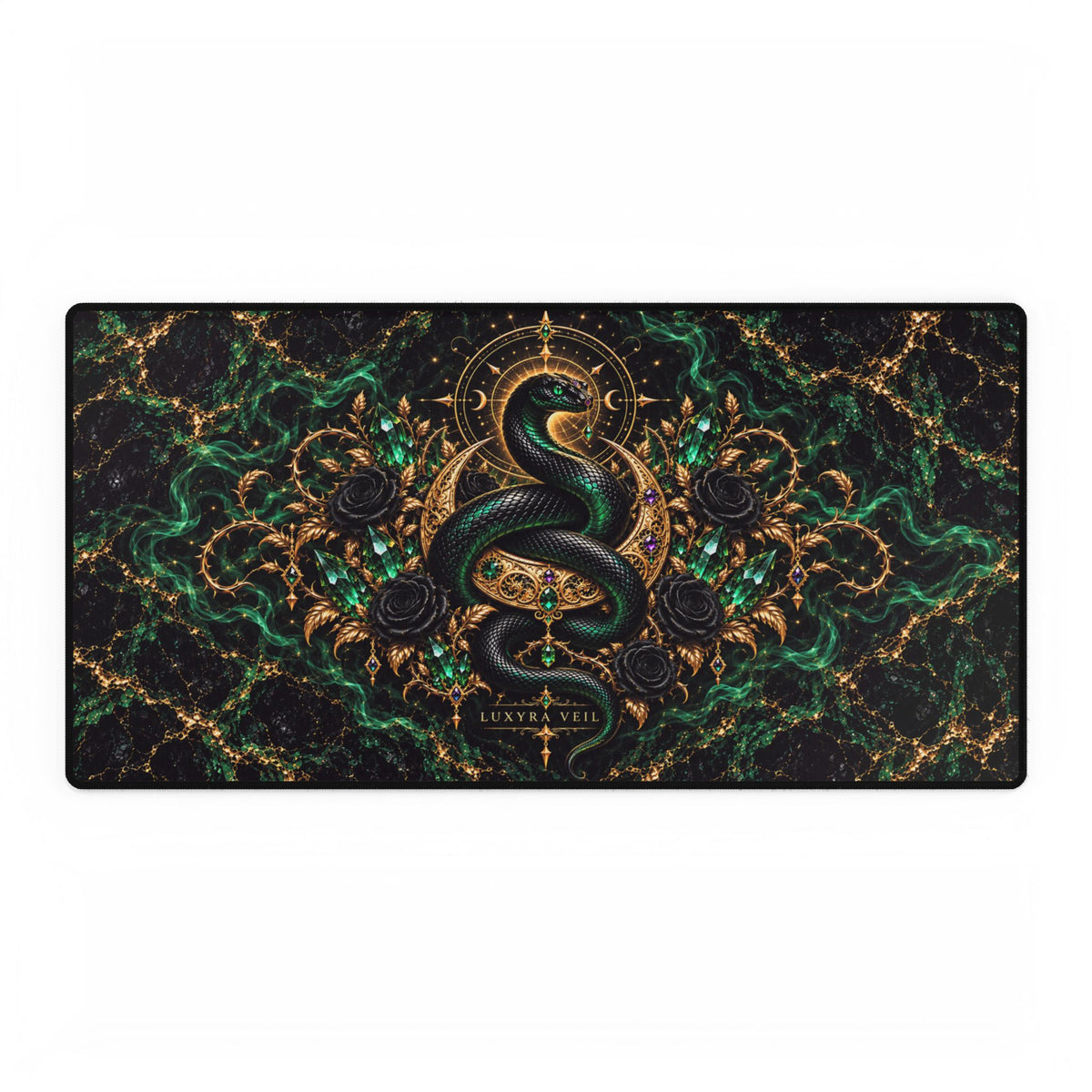 Emerald Serpent Desk Mat