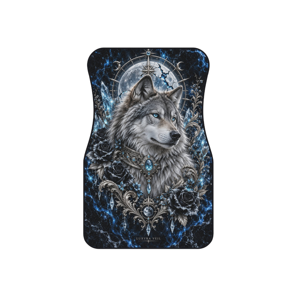 Frost Wolf Car Floor Mats – Set of 4