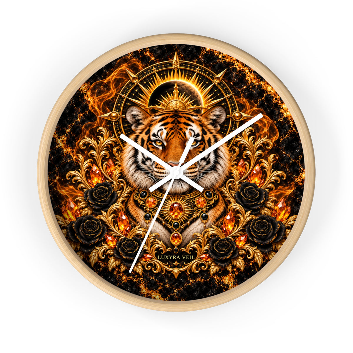 Solar Tiger Wall Clock
