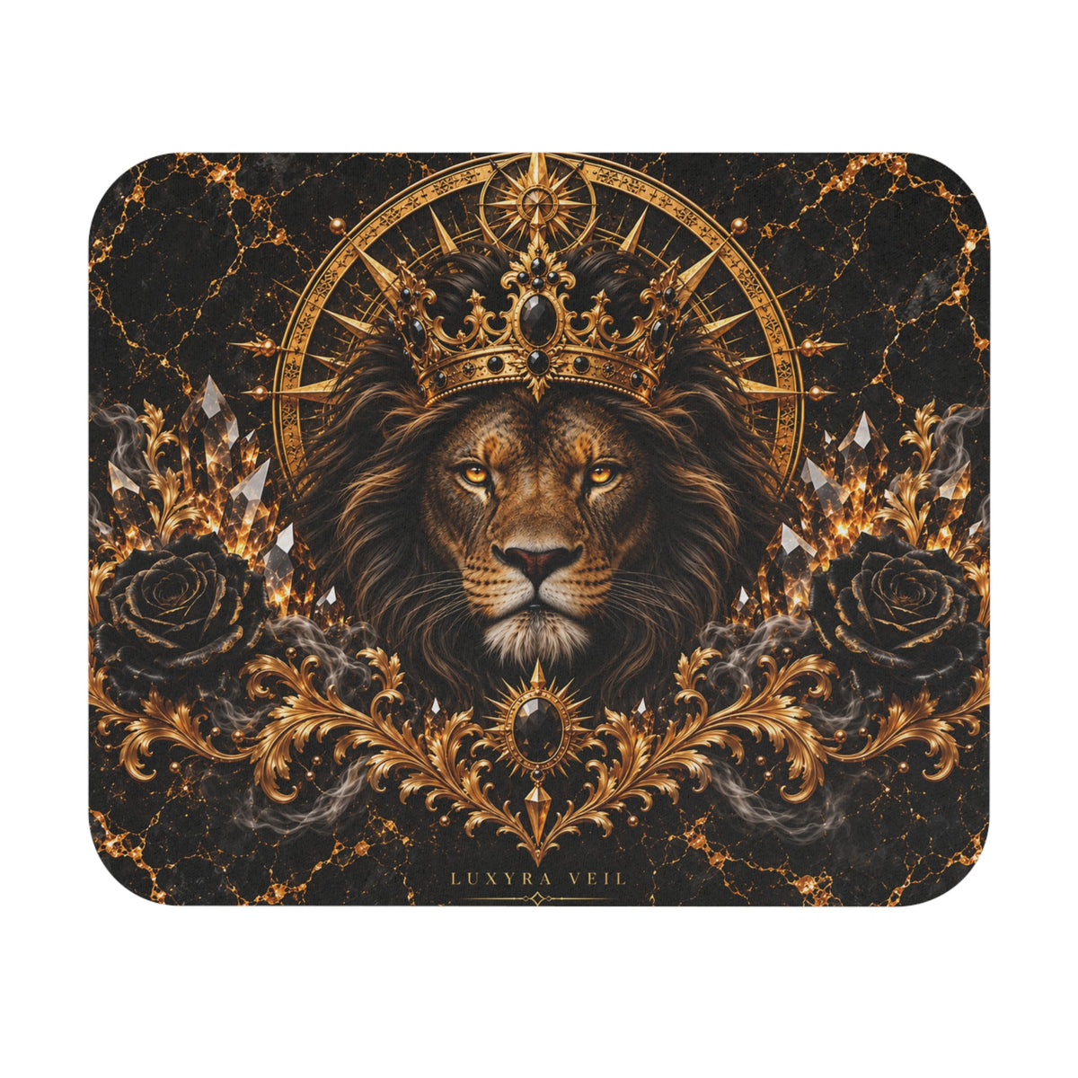 Crowned Lion mouse pad included in bundle