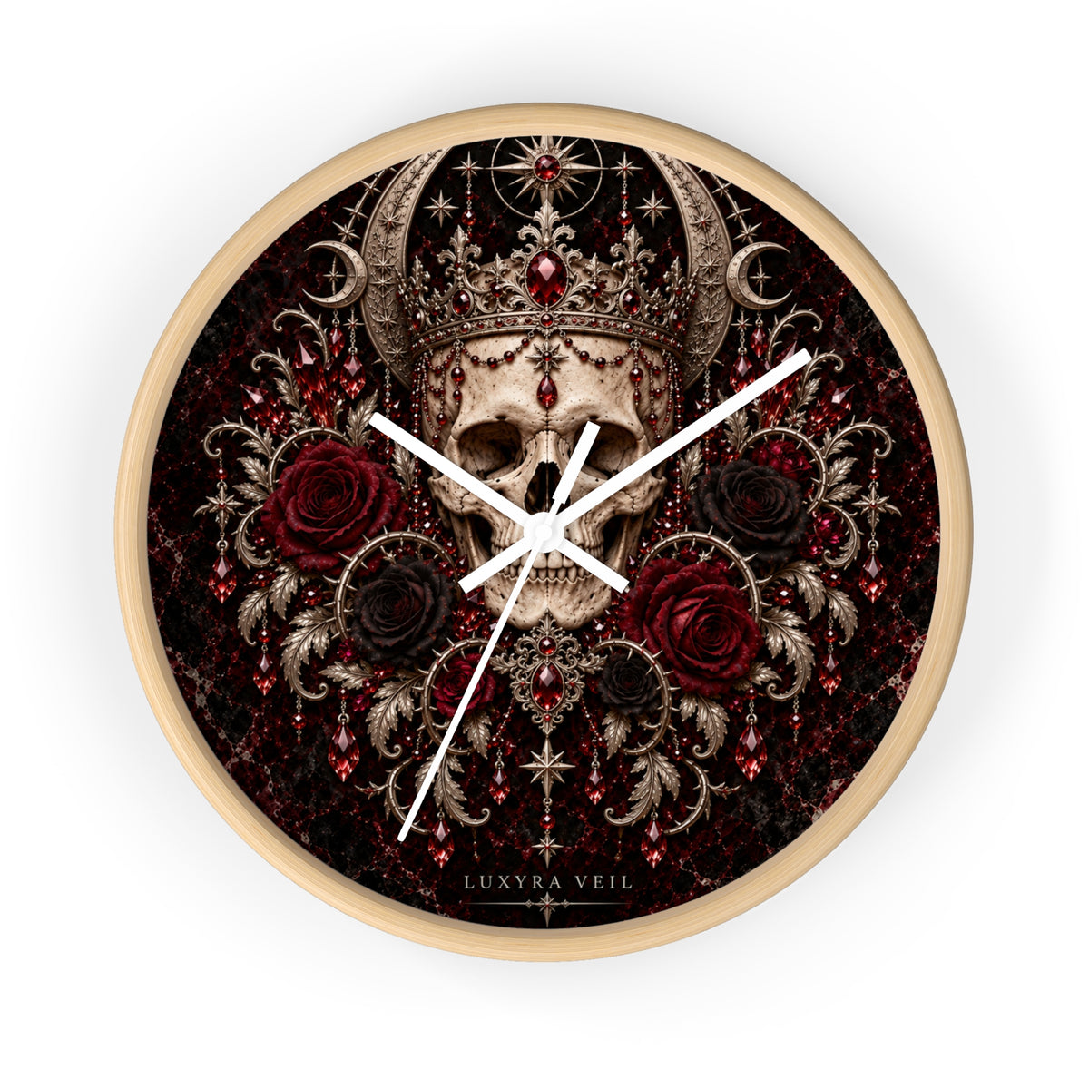 Crowned Skull Wall Clock