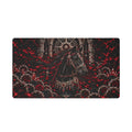 Crimson Stallion Stitched-Edge Desk Mat