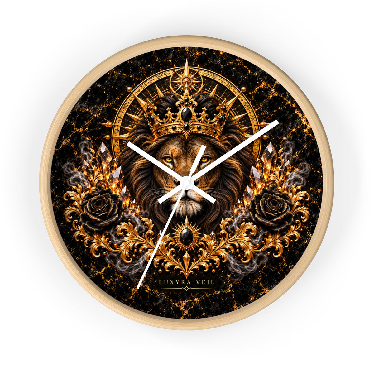 Crowned Lion Wall Clock