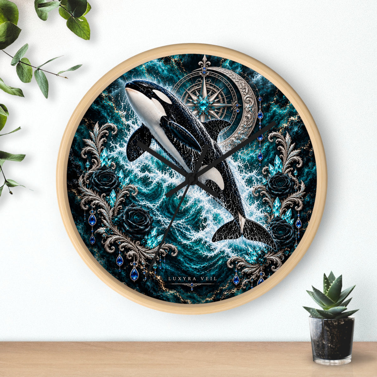 Storm Orca Wall Clock