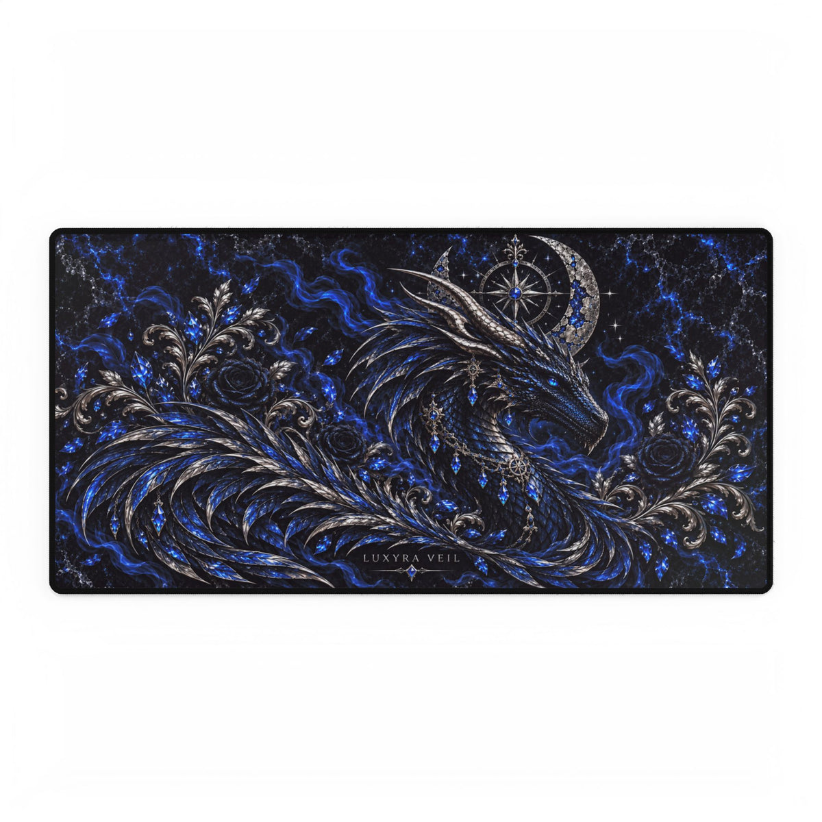 Sapphire Dragon Desk Mat