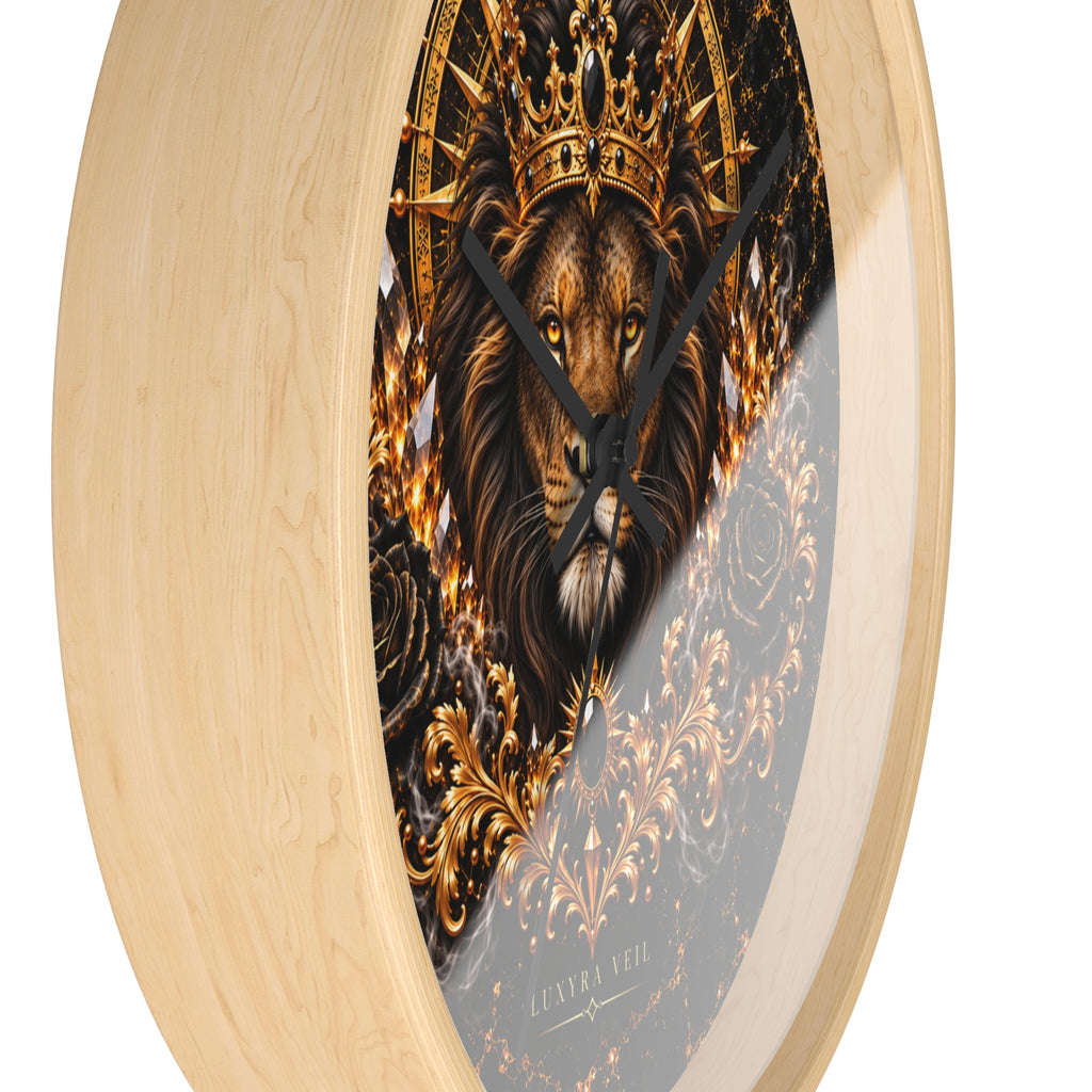 Crowned Lion Wall Clock