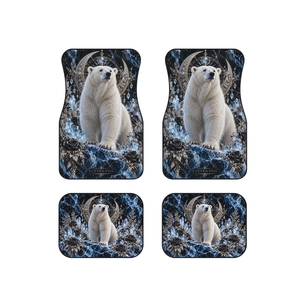 Arctic Polar Bear Car Floor Mats – Set of 4