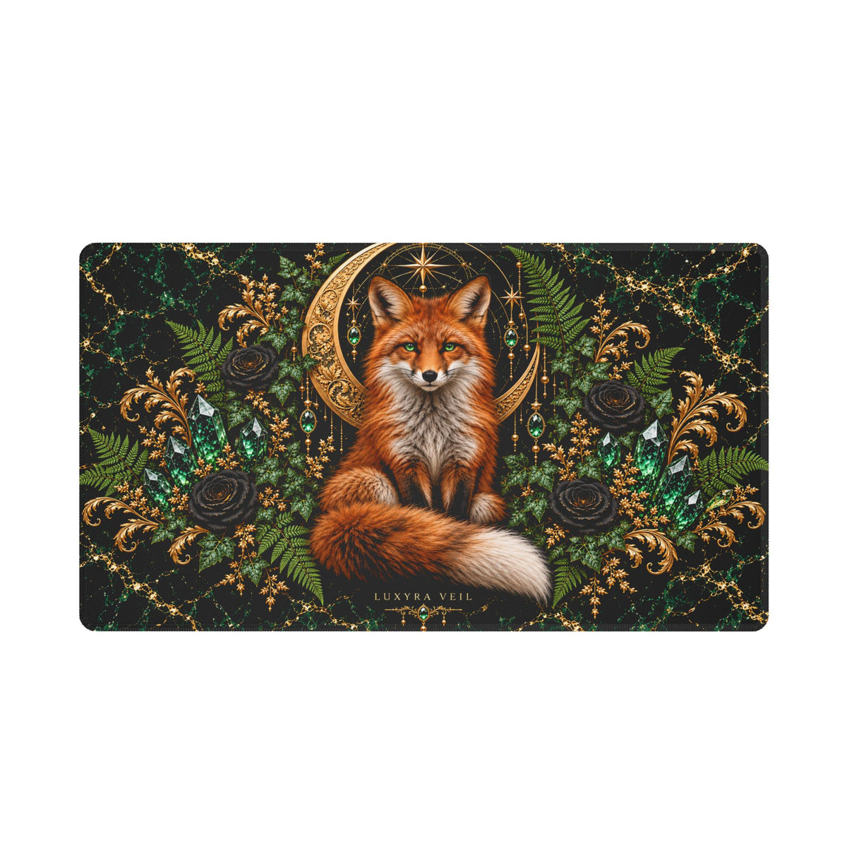 Woodland Fox Stitched-Edge Desk Mat