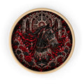 Crimson Stallion Wall Clock
