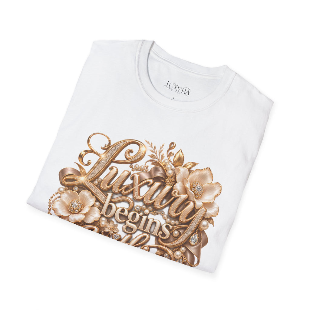 Luxury Begins Within Gold Tee
