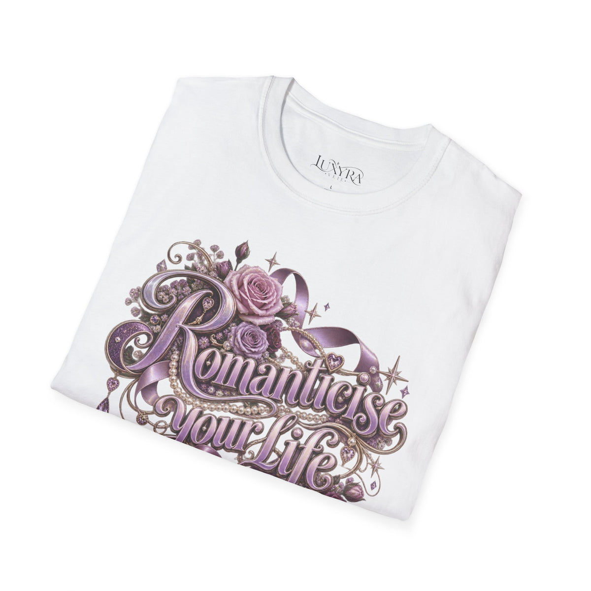 Romanticise Your Life Purple Tee