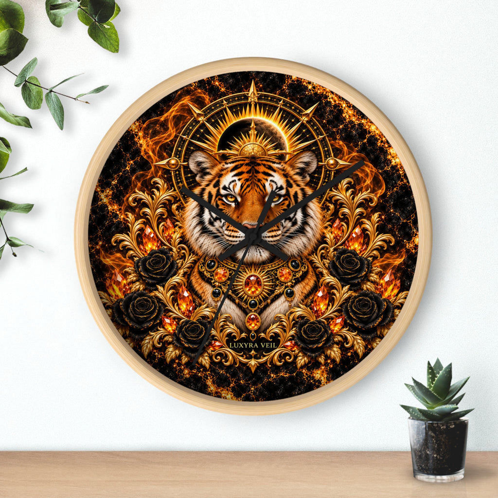 Solar Tiger Wall Clock