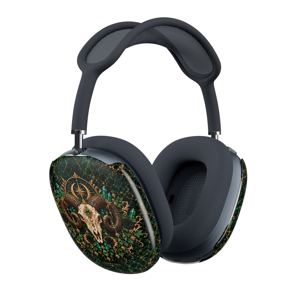 Emerald Ram Skull AirPods Max Covers