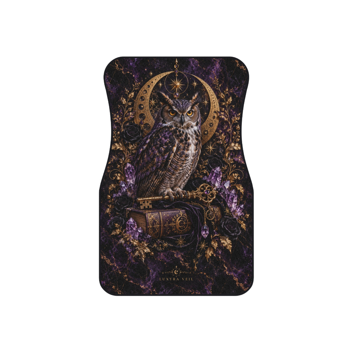 Celestial Owl Car Floor Mats – Set of 4