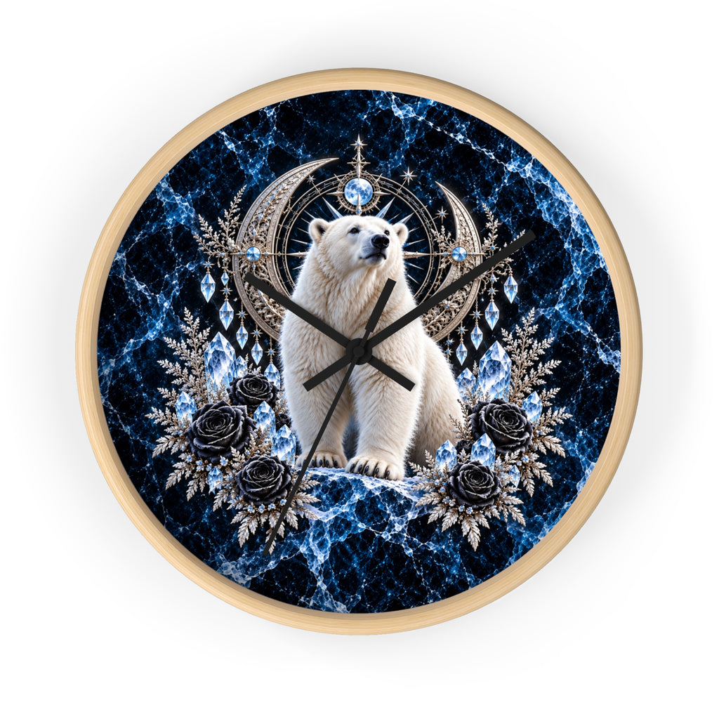 Arctic Polar Bear Wall Clock
