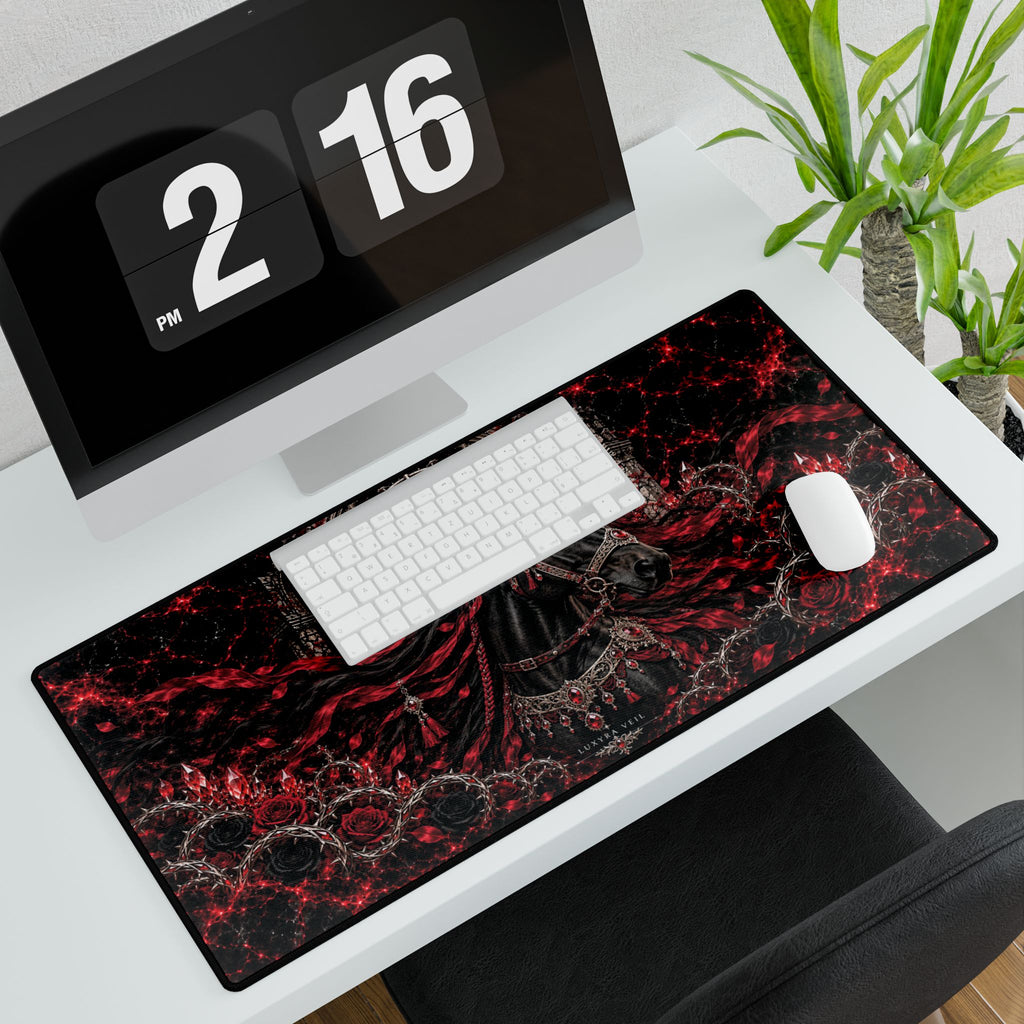 Crimson Stallion Desk Mat