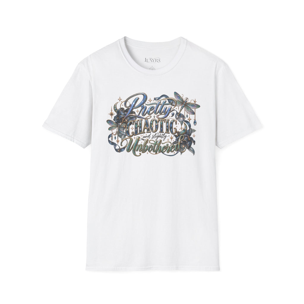 Pretty Chaotic and Unbothered Silver Tee
