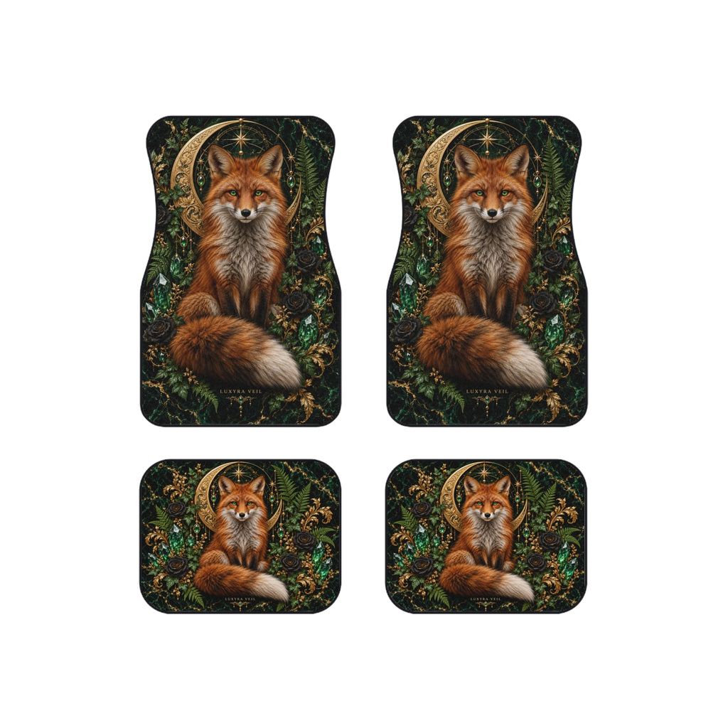 Woodland Fox Car Floor Mats – Set of 4