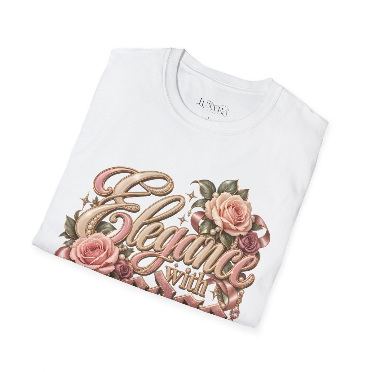 Elegance with Edge Rose Tee
