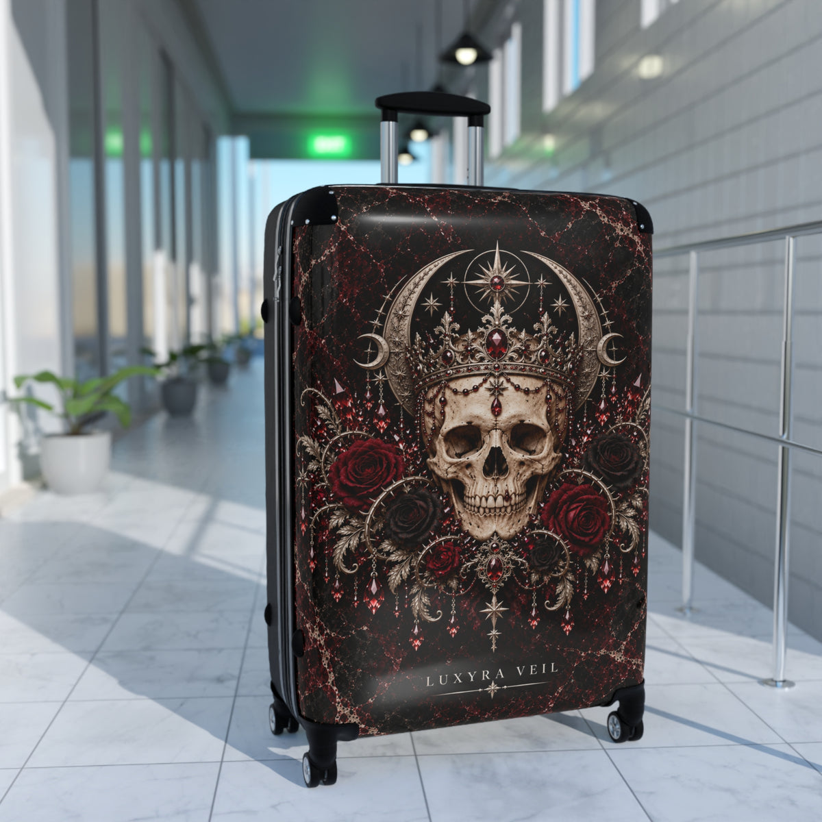 Crowned Skull Suitcase