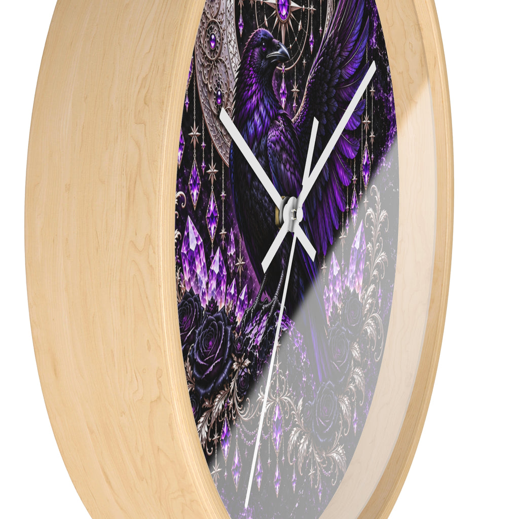 Midnight Raven Wall Clock