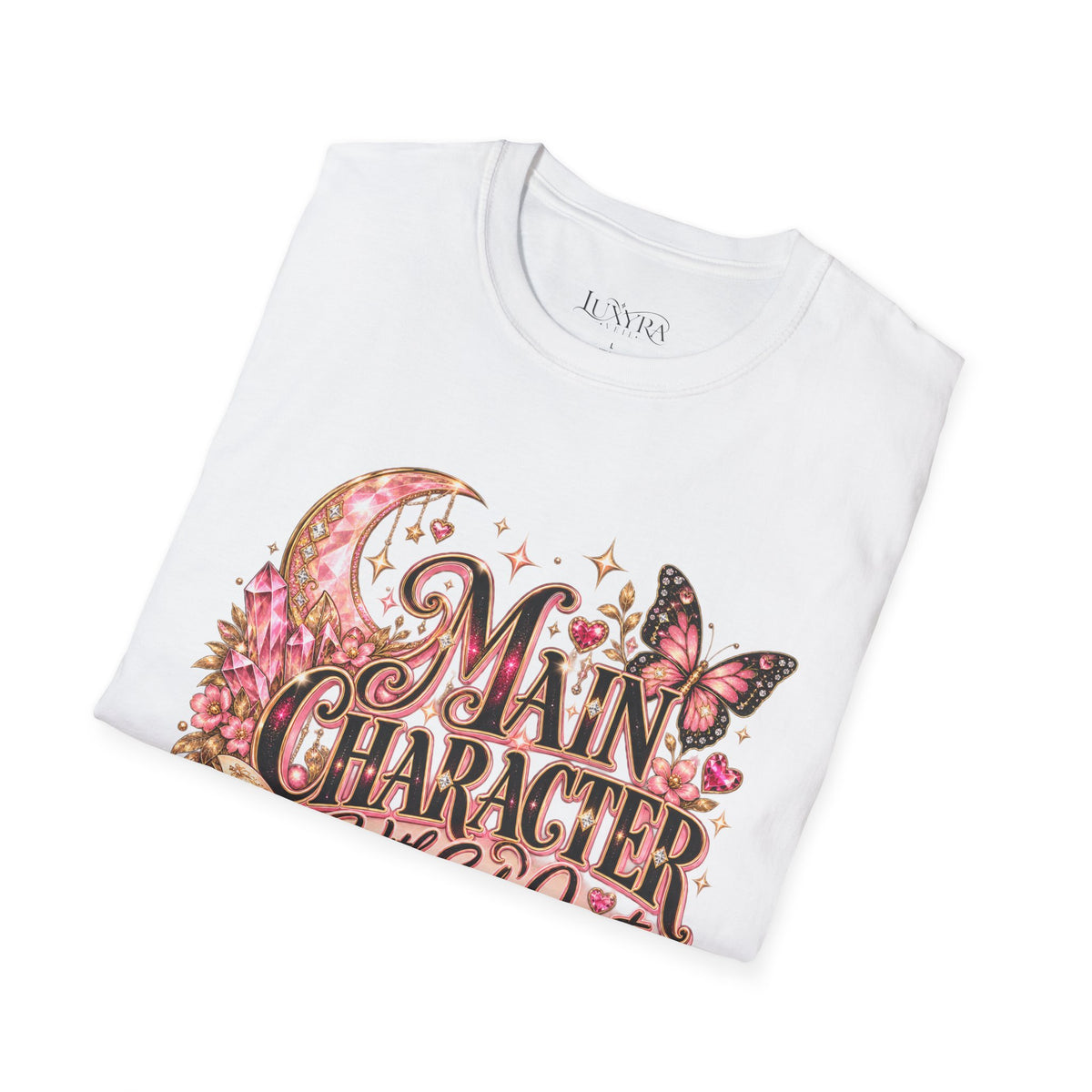 Main Character with Side Quests Pink Tee
