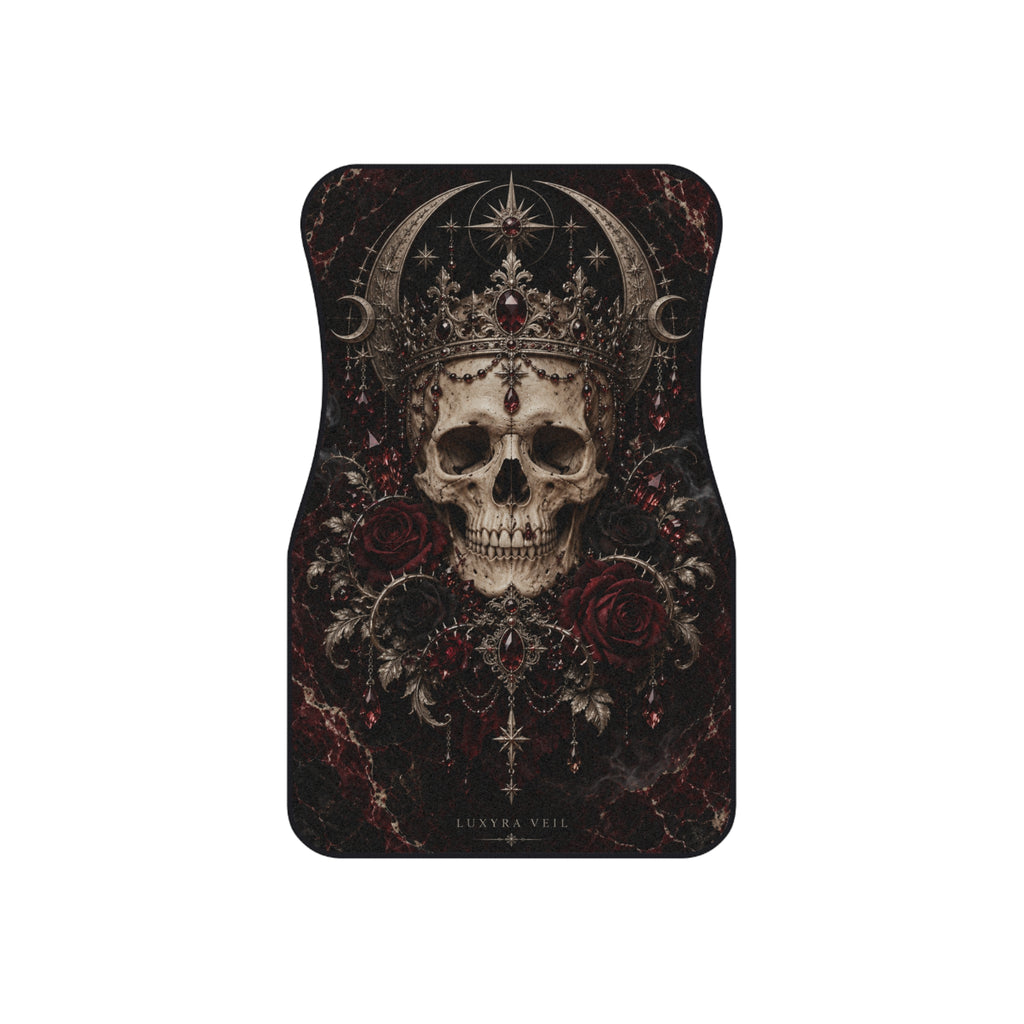 Crowned Skull Car Floor Mats – Set of 4