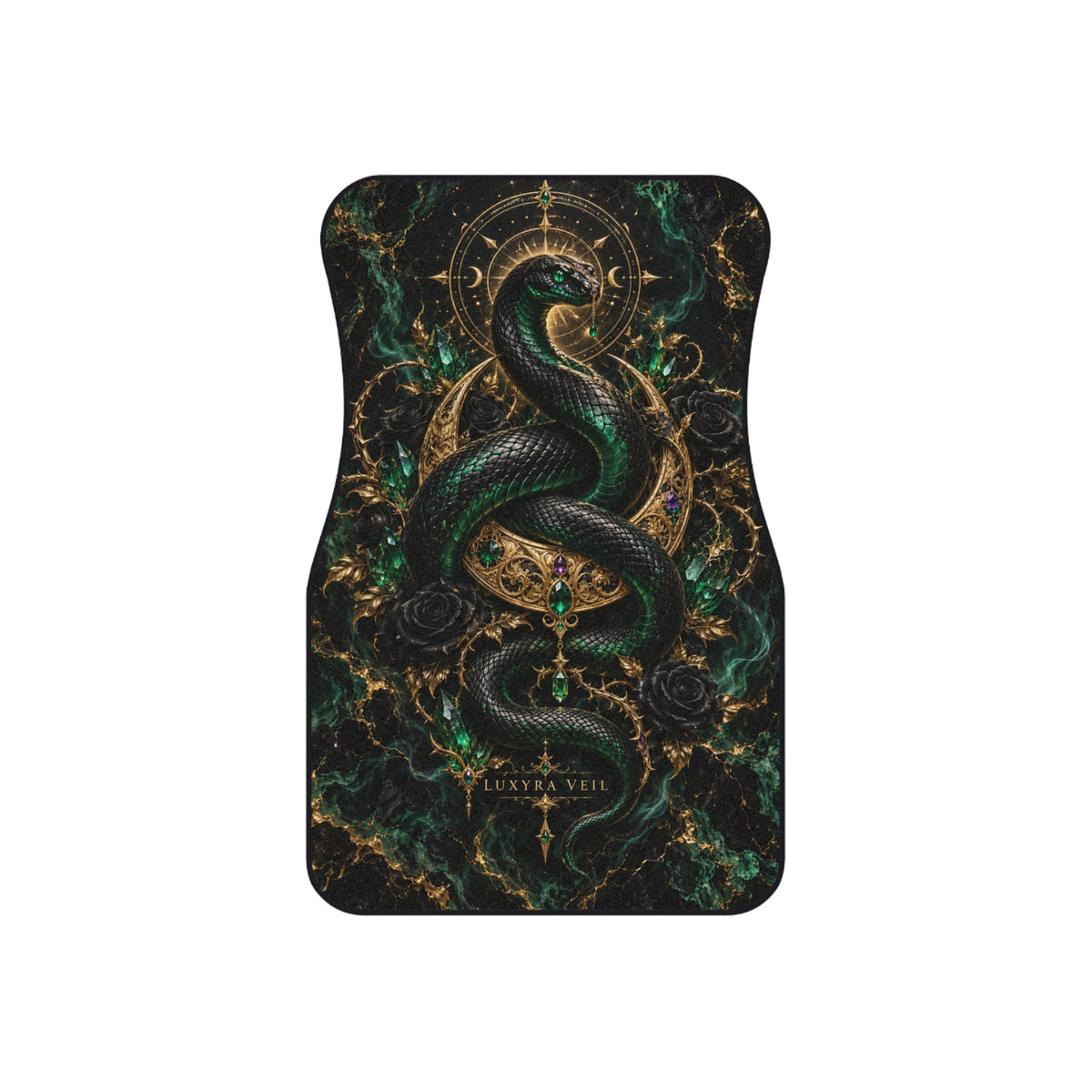 Emerald Serpent Car Floor Mats – Set of 4