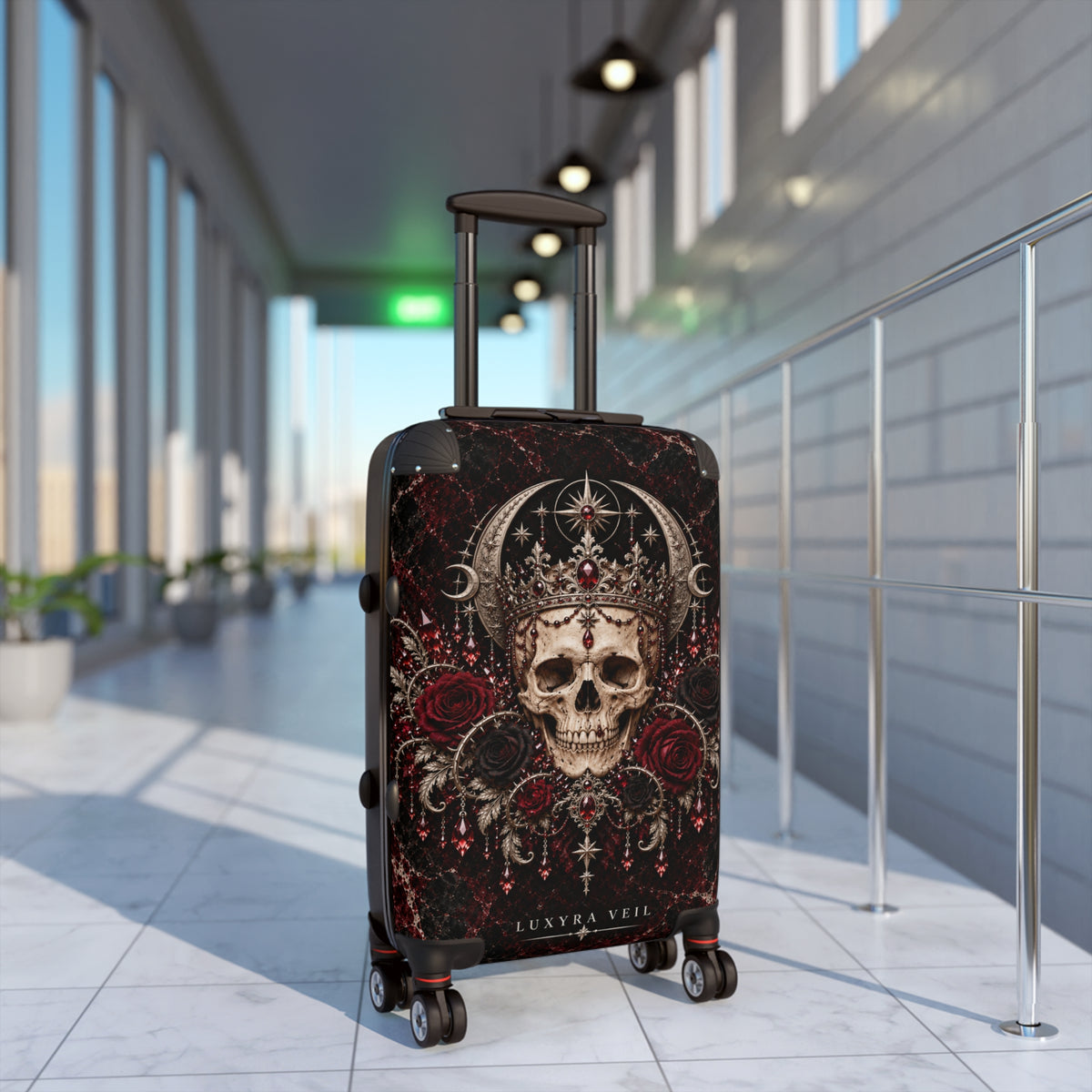 Crowned Skull Suitcase