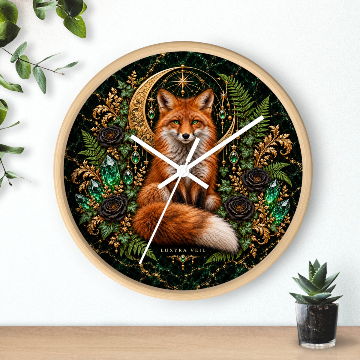 Woodland Fox Wall Clock