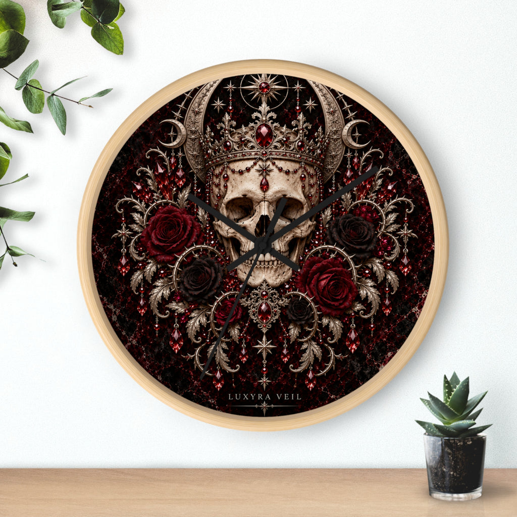 Crowned Skull Wall Clock