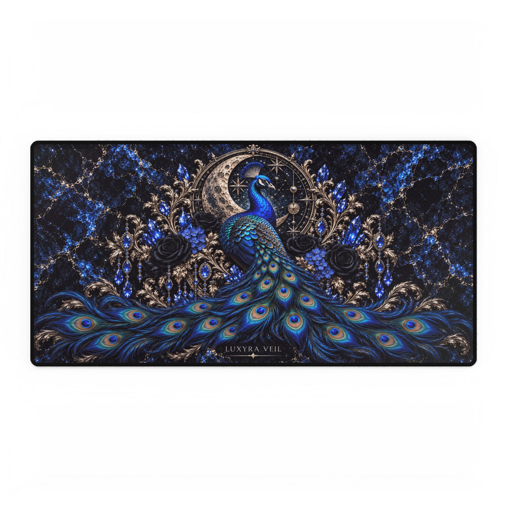 Sapphire Peacock Desk Mat