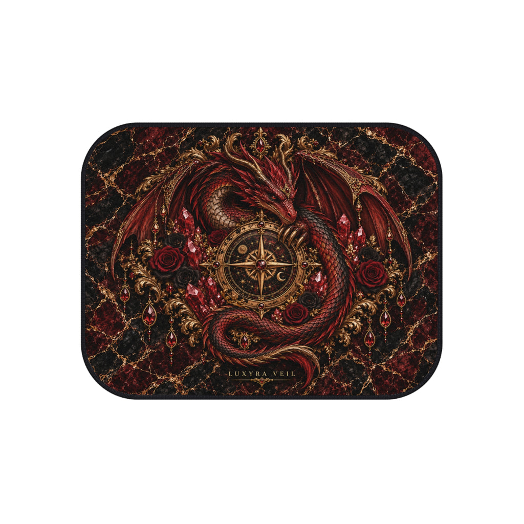 Crimson Dragon Car Floor Mats – Set of 4