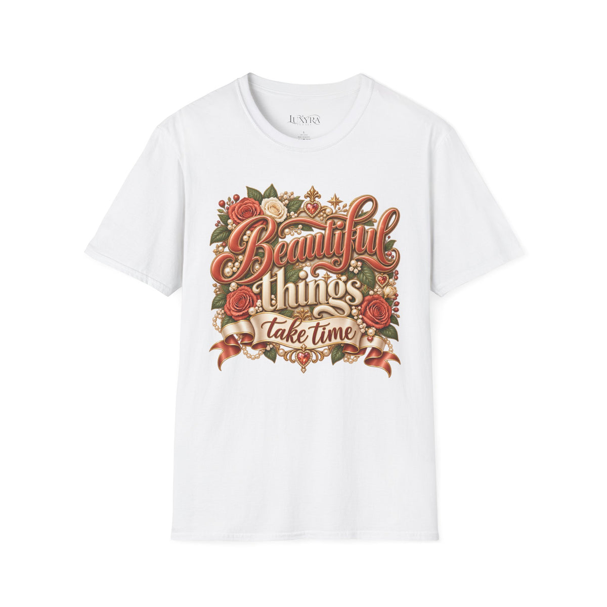 Beautiful Things Take Time Terracotta Tee