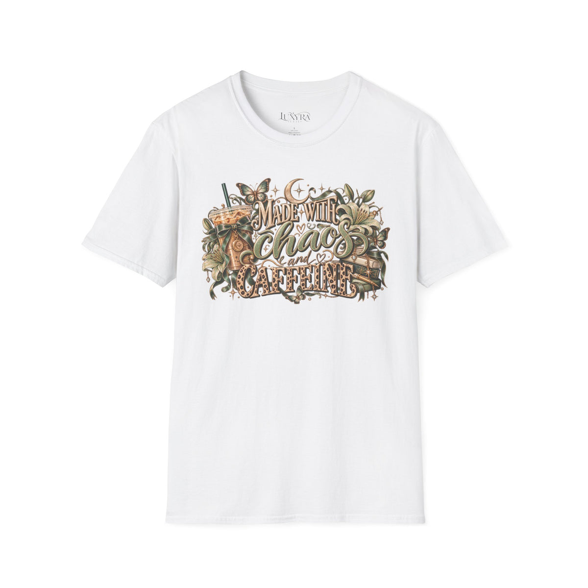Chaos and Caffeine Botanical Tee