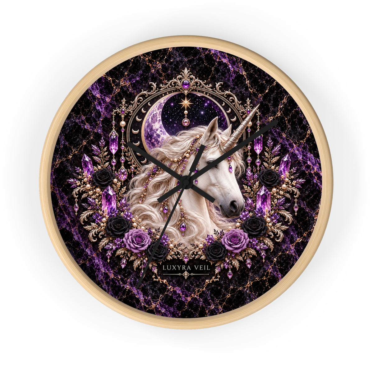Celestial Unicorn Wall Clock