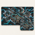 Abyssal Octopus desk mat and mouse pad bundle