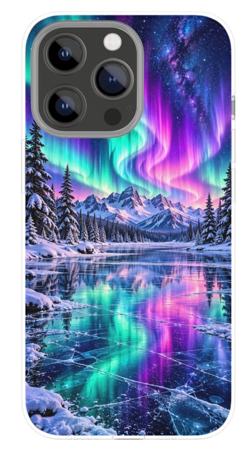 Aurora Mountain Lake phone case